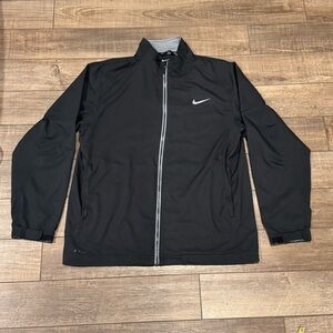 Nike Dri-FIT Men's Black Full Zip Jacket Size Large  Zip Pockets